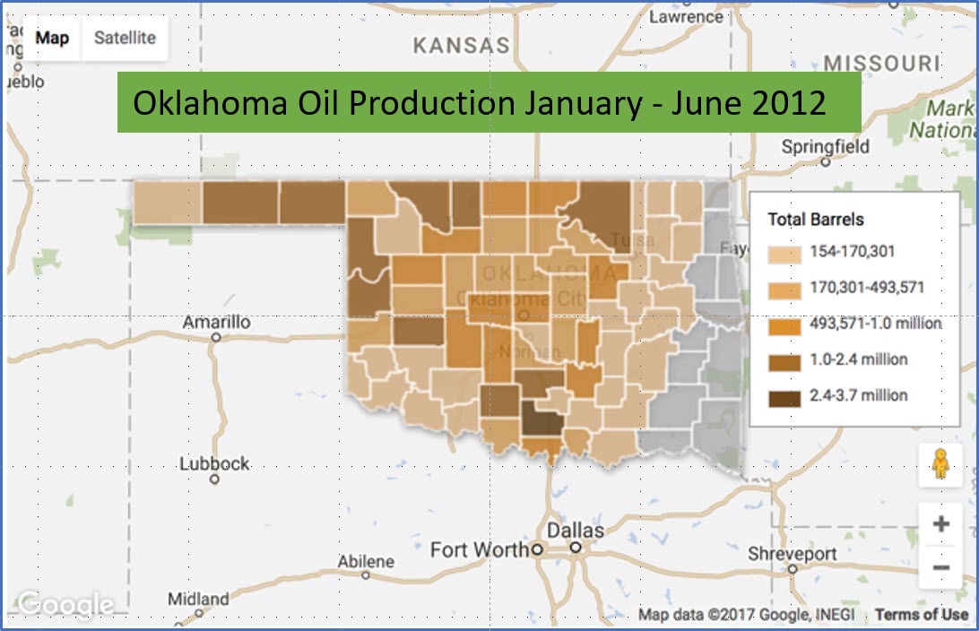 oklahoma oil production map oklahoma oil and gas maps Six0wllts
