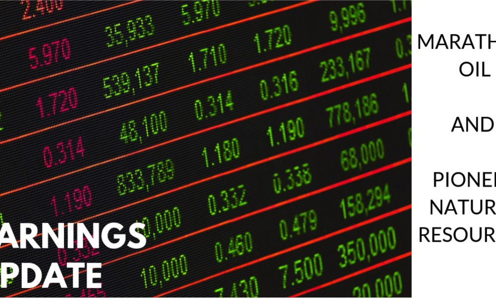 Oil and Gas Earnings MRO and PXD
